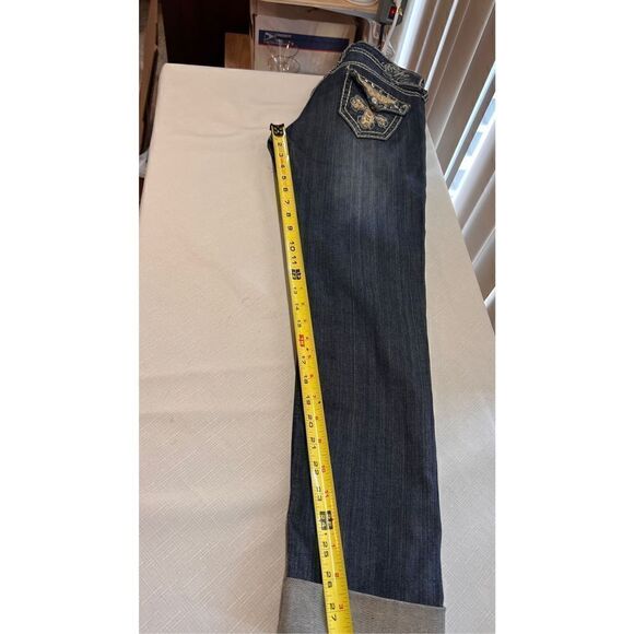 Pepe Jeans Womens Distressed Rolled Cuff Skinny Denim Low Rise Dark Wash Size 26 - Picture 13 of 13